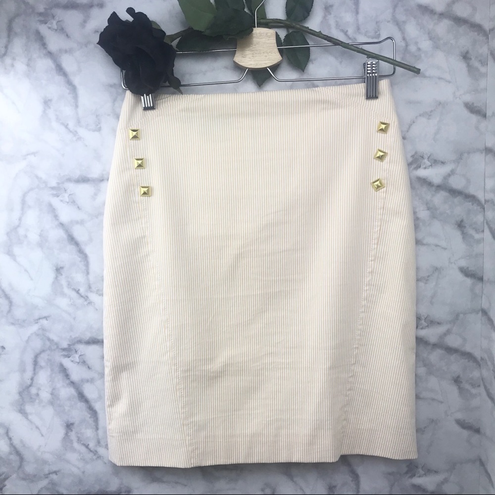 Antonio Melani Striped Pencil Skirt